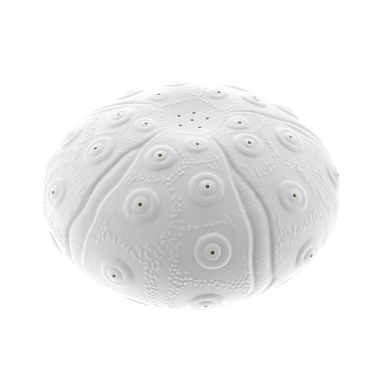 Lampe porcelaine mer oursin