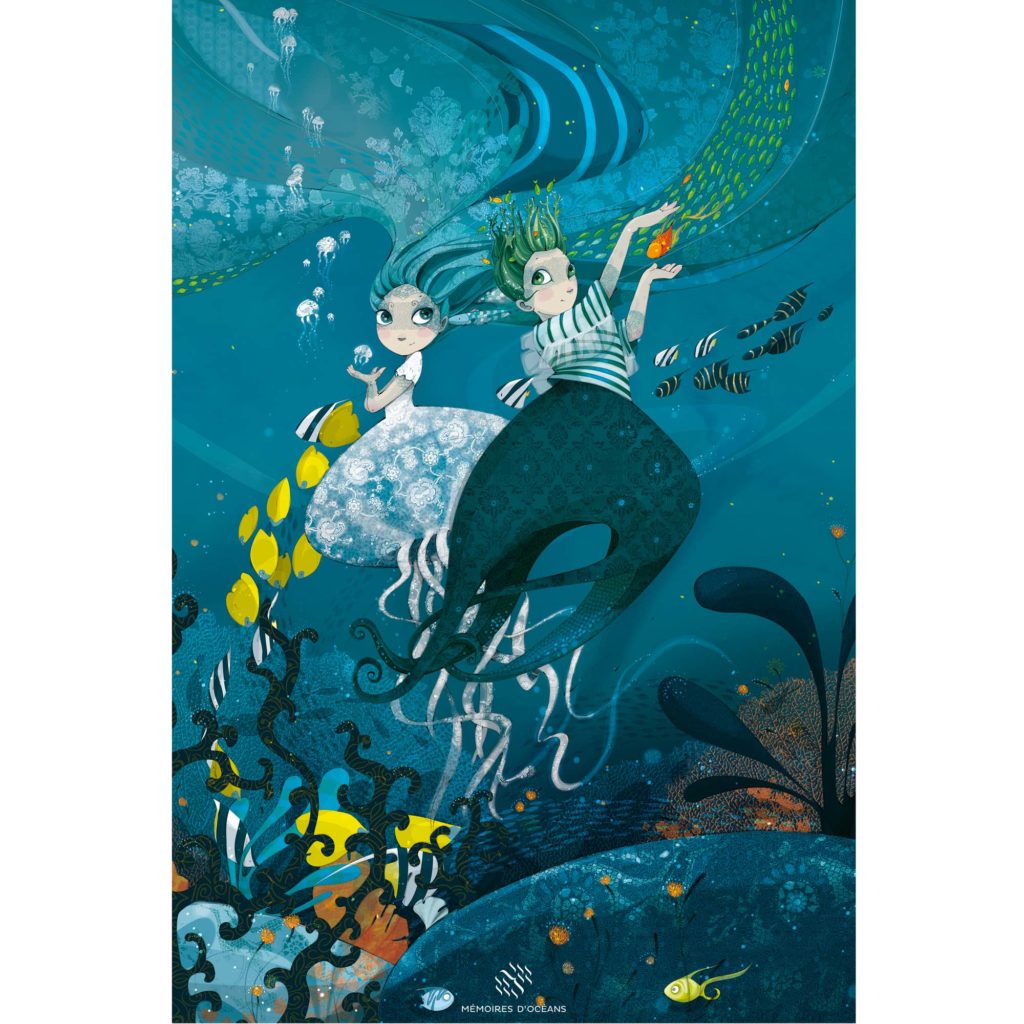 affiche ondine et marin