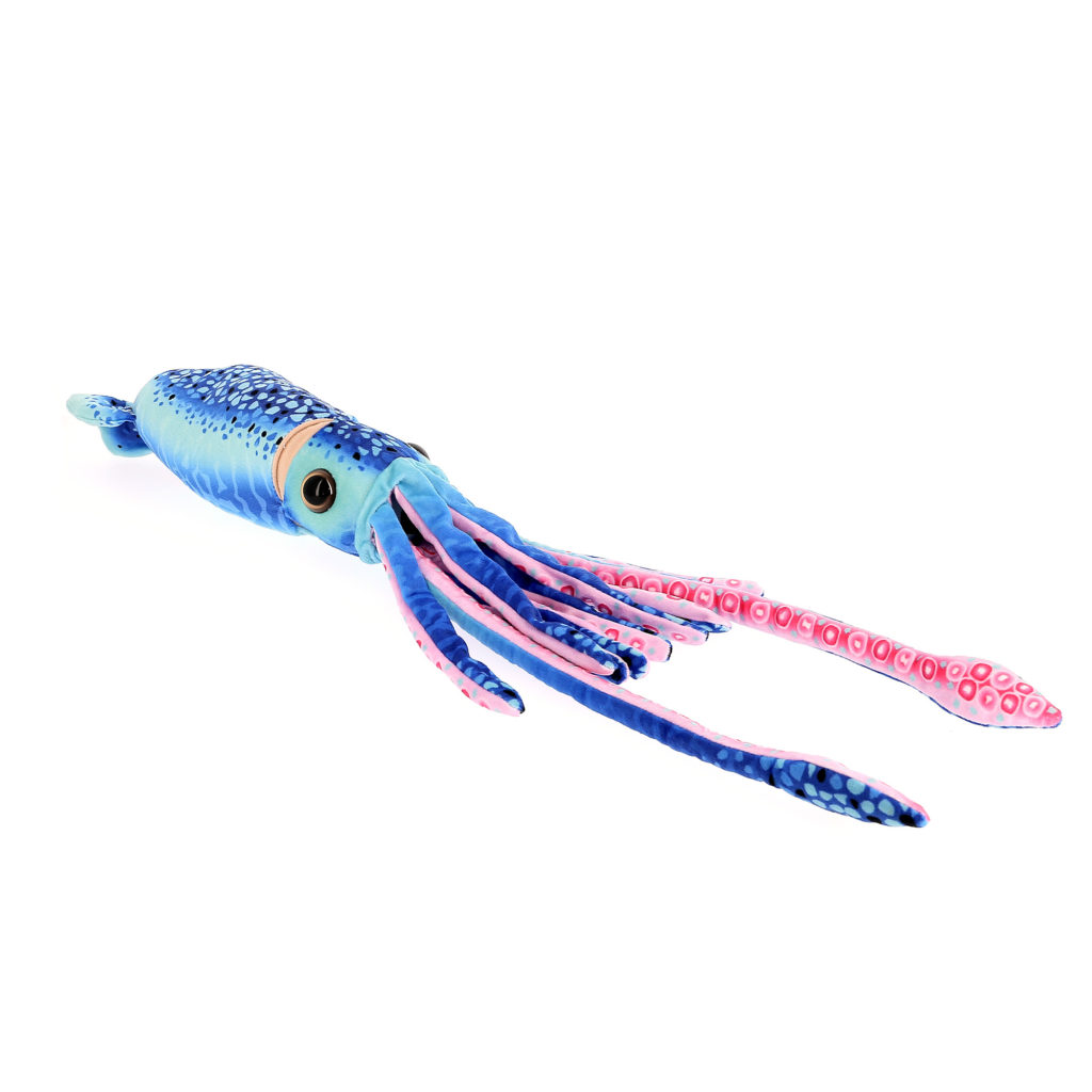 Peluche calamar bleu