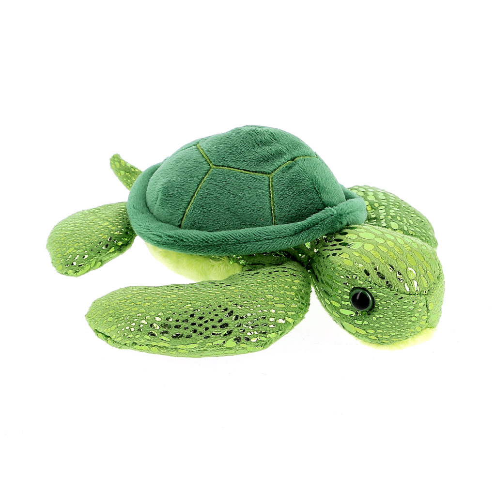 Peluche Tortue verte brillante