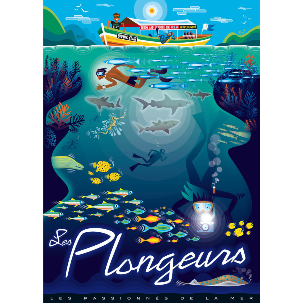 Affiche Les plongeurs Mateo Vullo