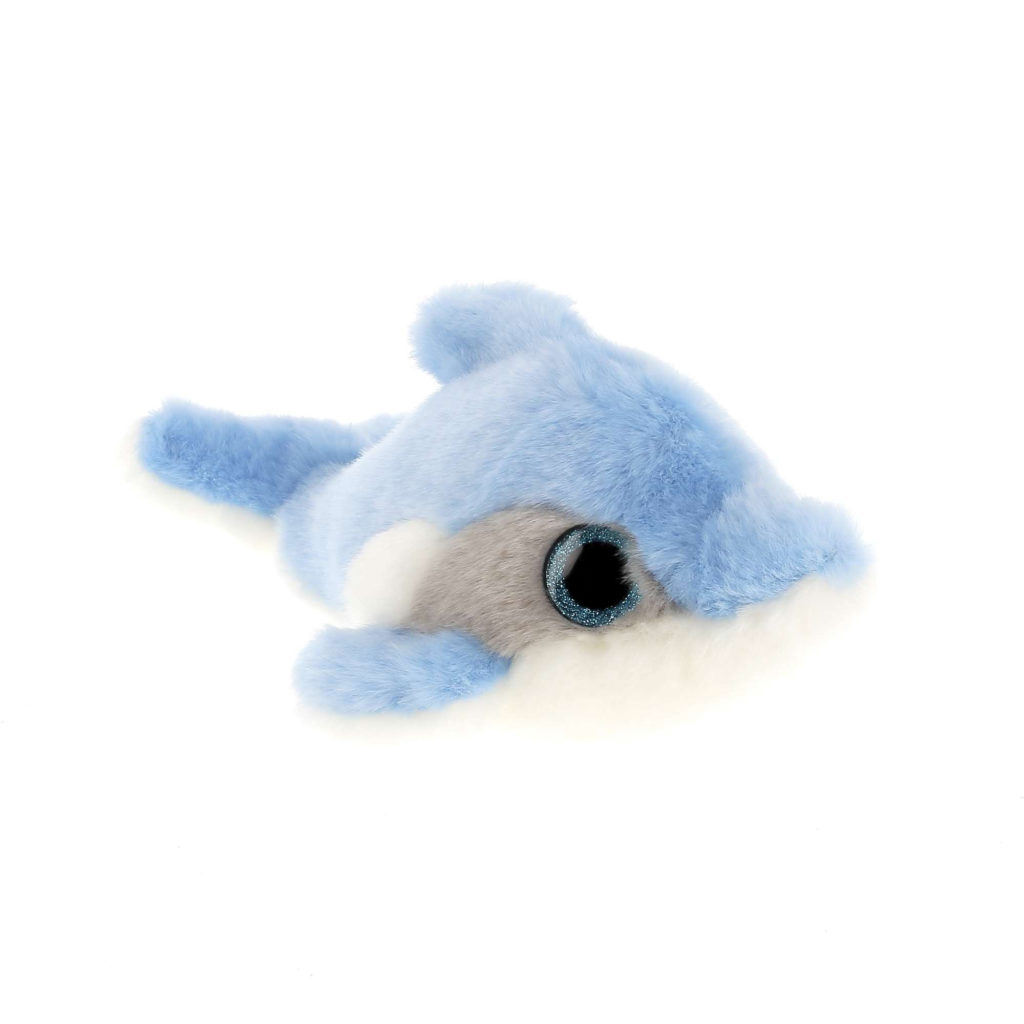 Peluche dauphin yeux paillettes