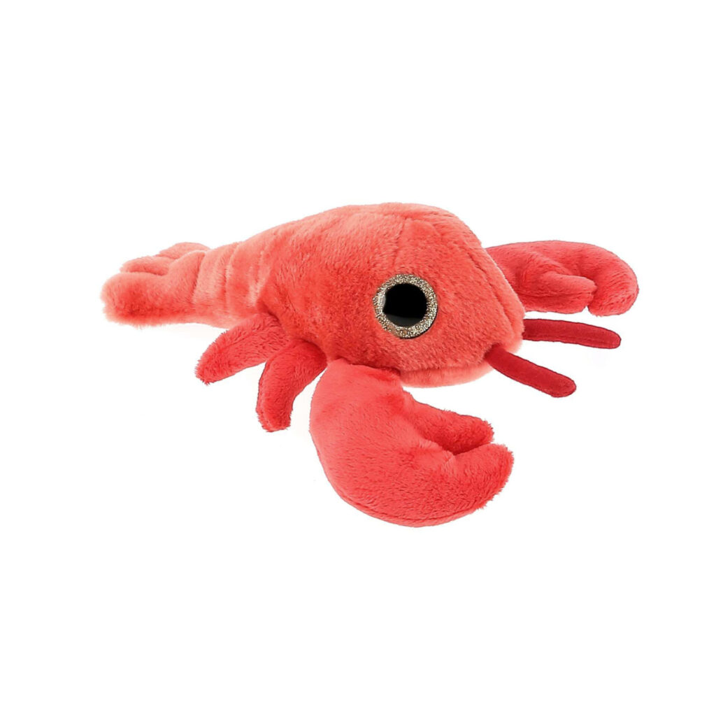 Peluche homard yeux paillettes