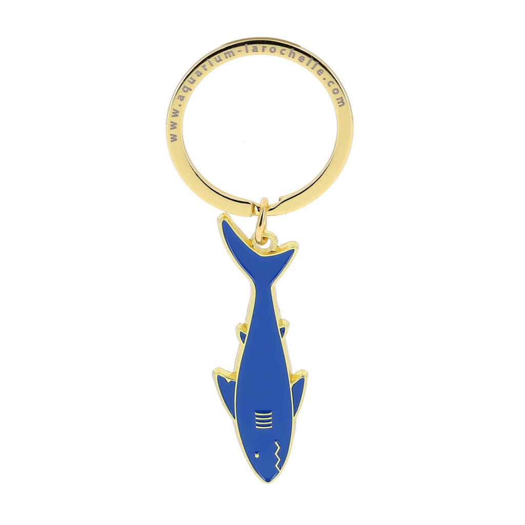 Porte-clés métal requin