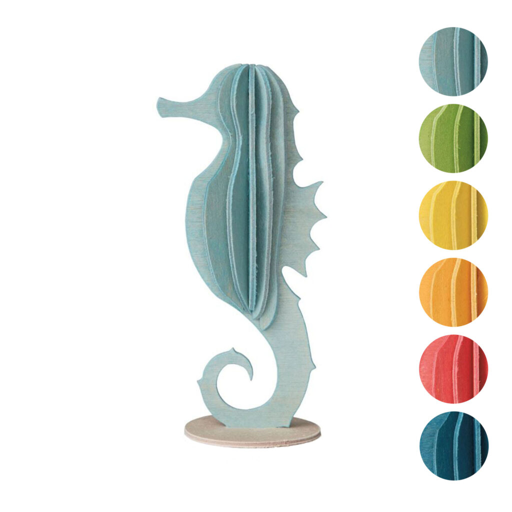 Décoration puzzle bois Hippocampe