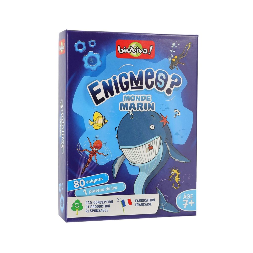 Jeu cartes Enigmes monde marin