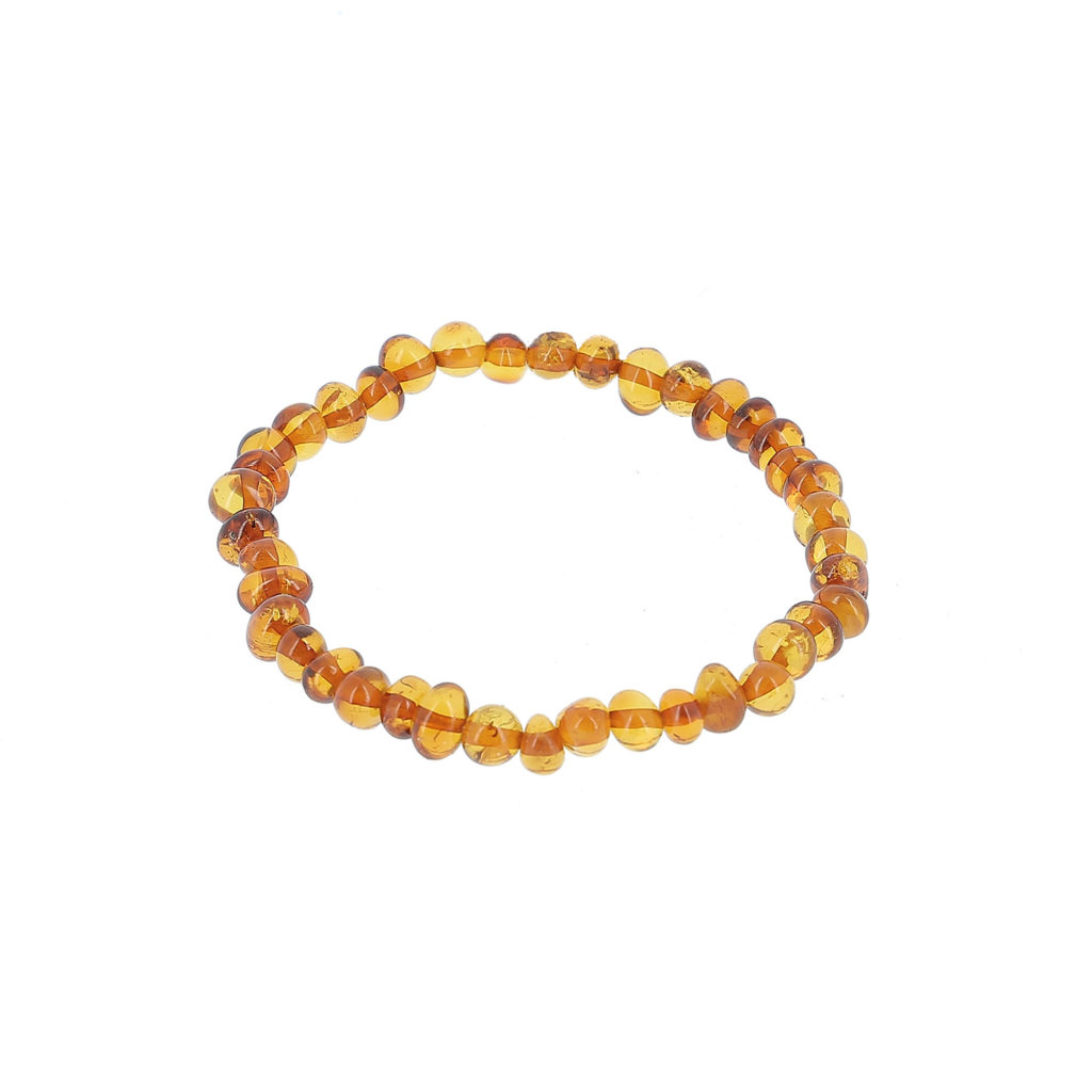 Bracelet ambre cognac