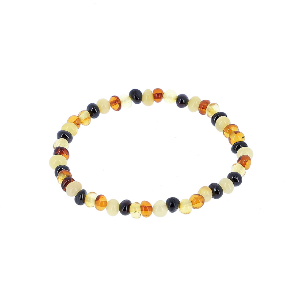 Bracelet ambre multicolore