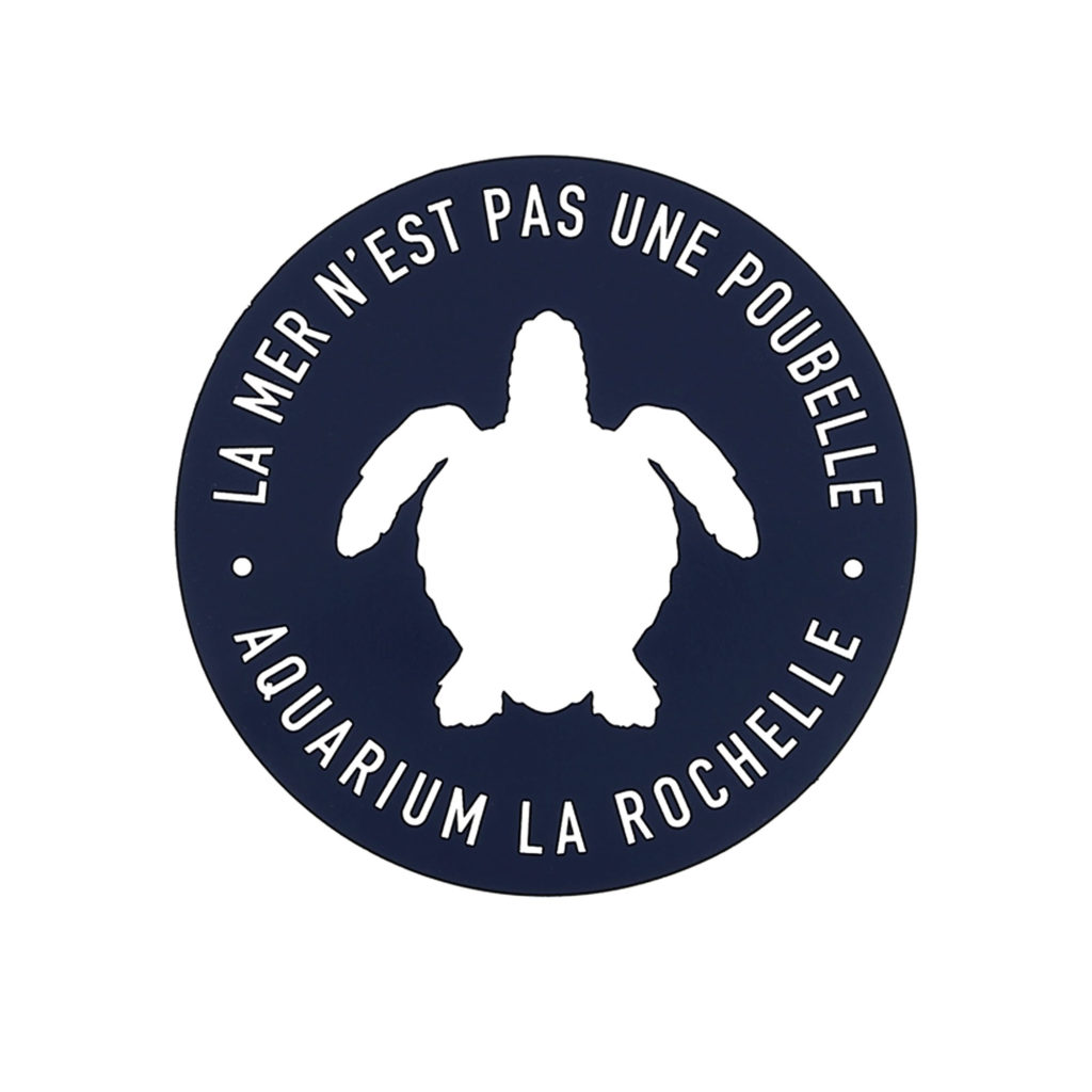 Autocollant tortue La Mer n'est pas une poubelle