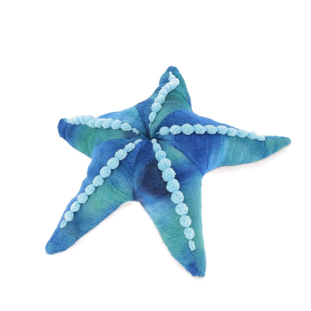 Peluche étoile de mer bleue