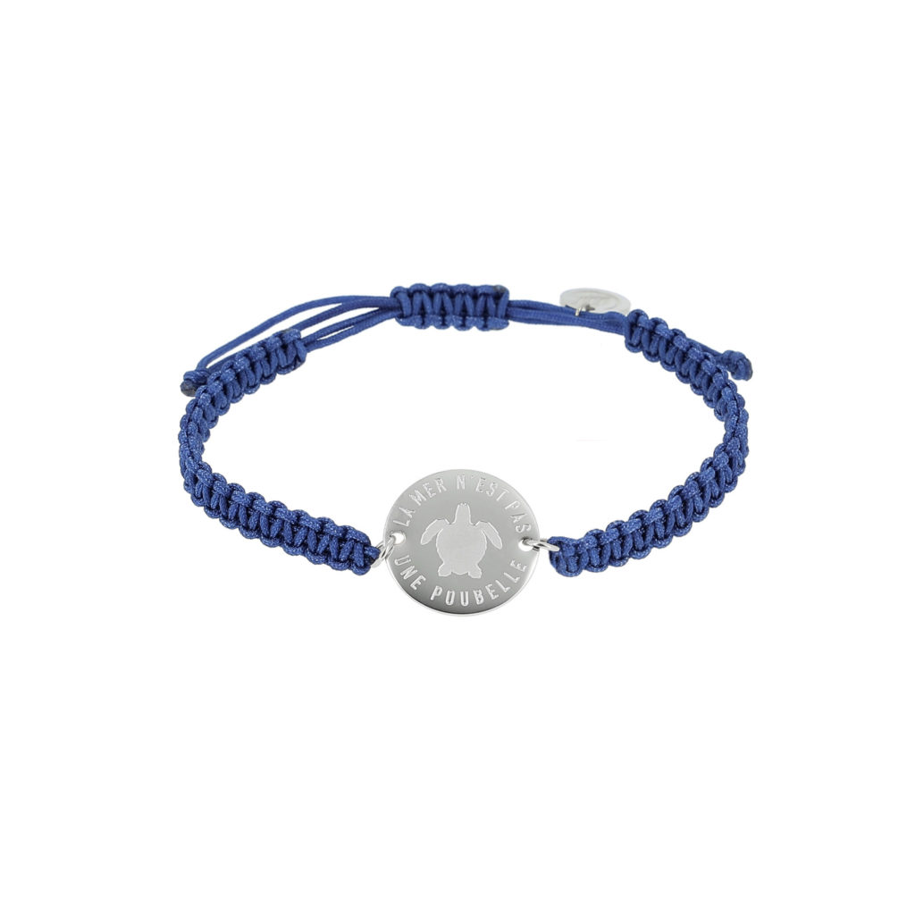 Bracelet tortue La Mer n'est pas une poubelle
