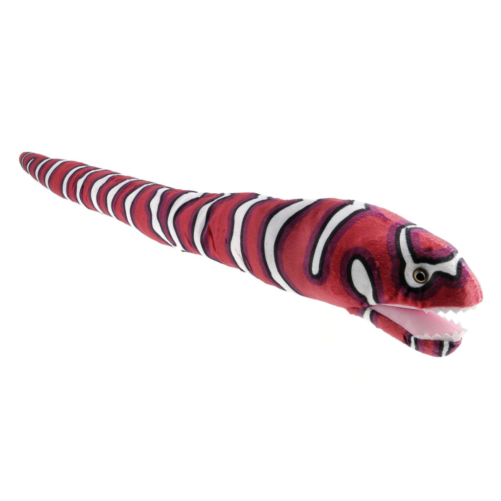 Peluche murène zébrée