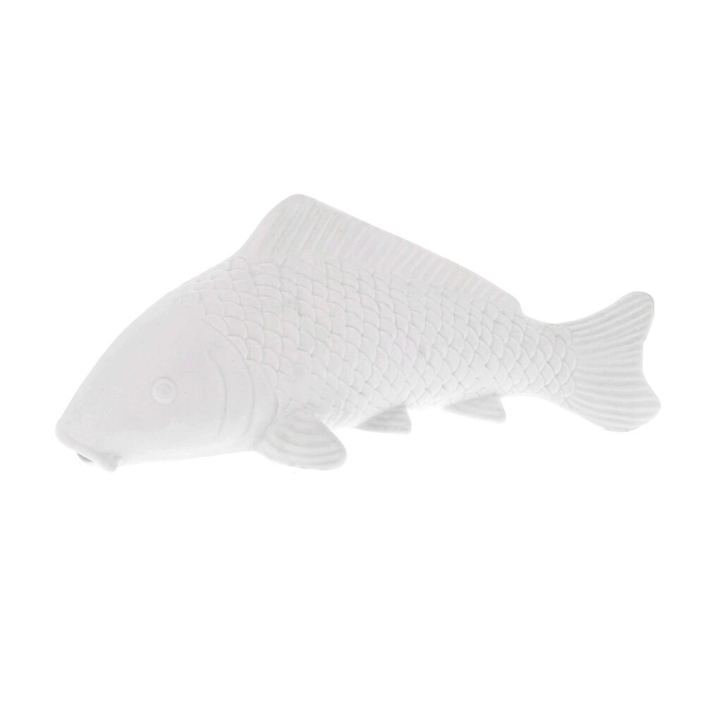 Lampe porcelaine poisson carpe