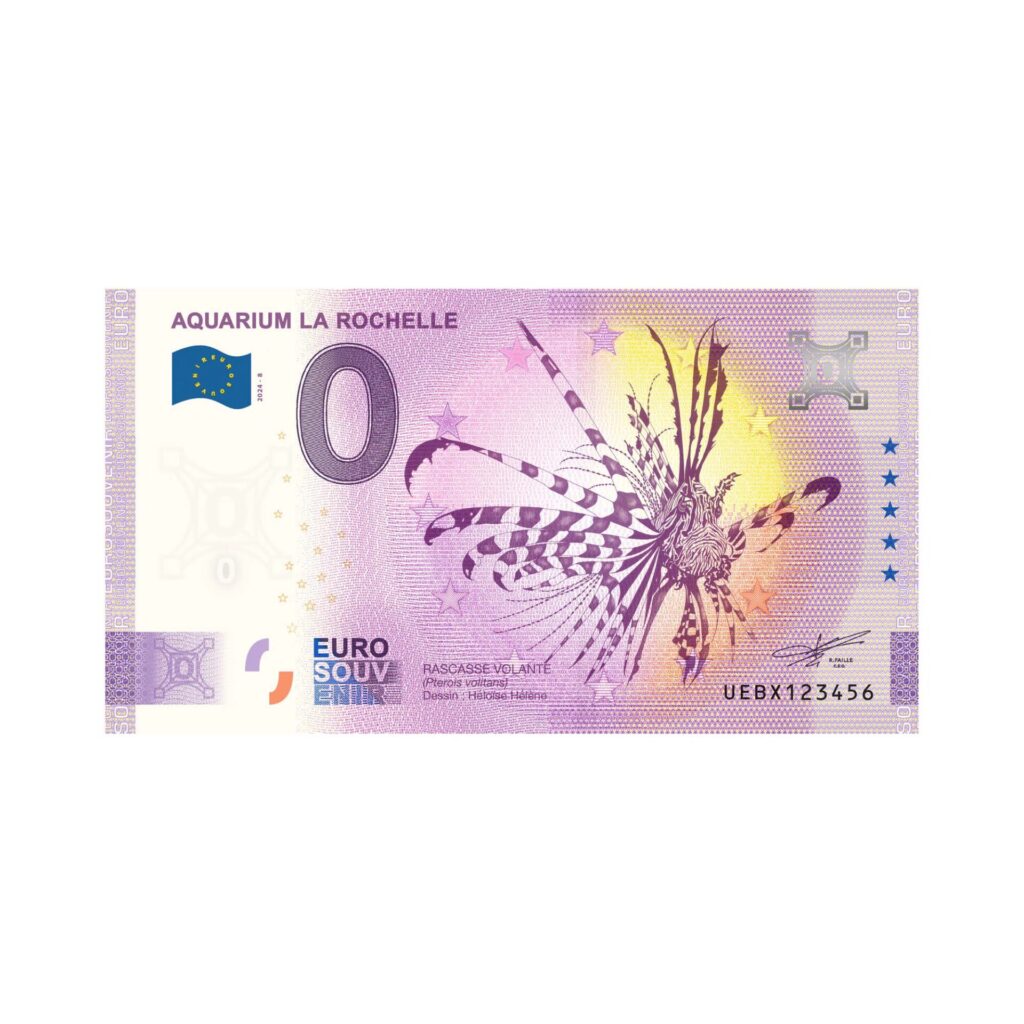 Billet souvenir de collection 2024 Rascasse