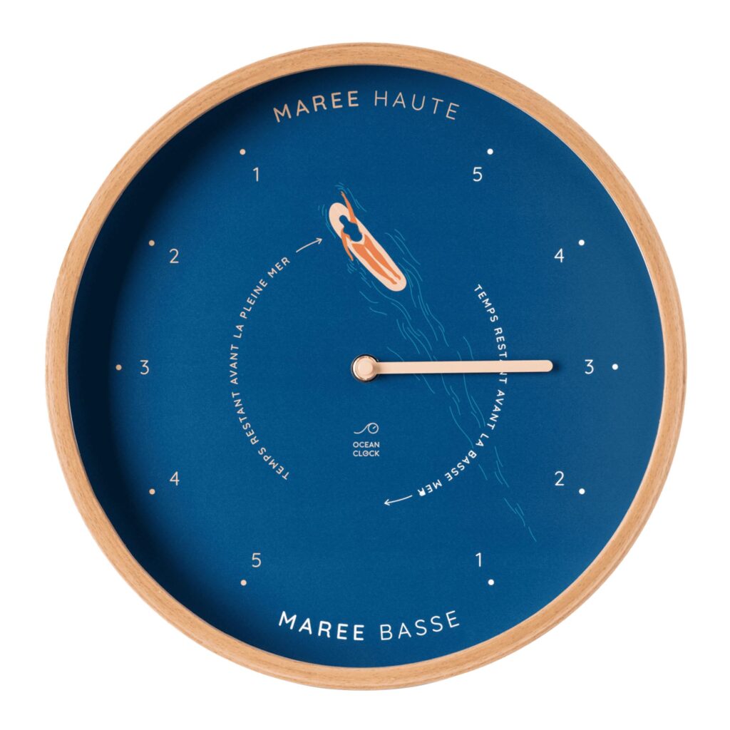 Horloge marées bois
