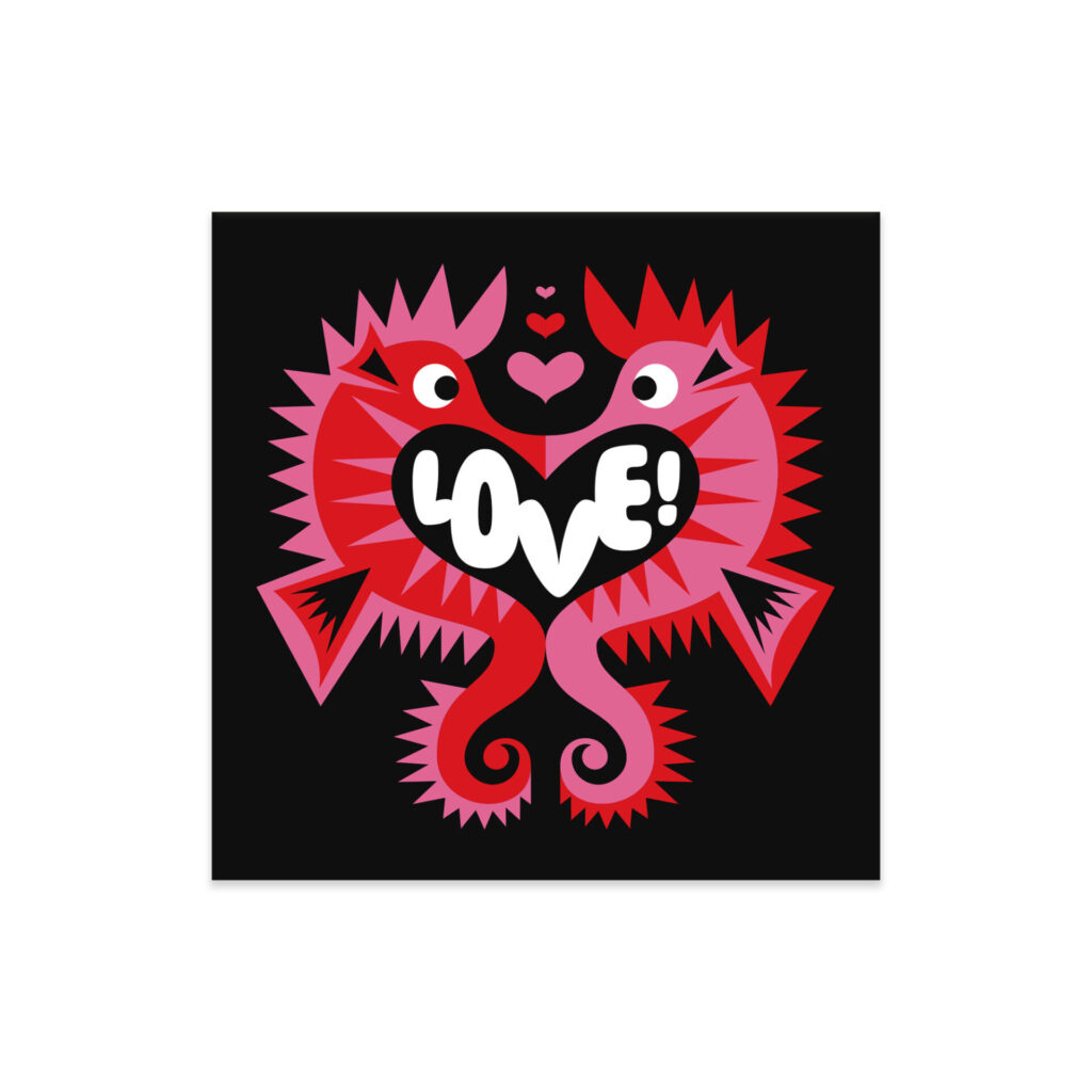 Magnet L.O.L. Love hippocampes