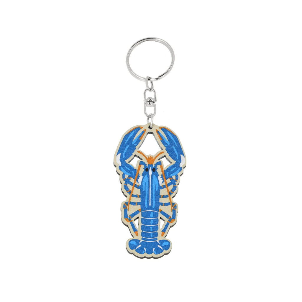 Porte-clés bois homard