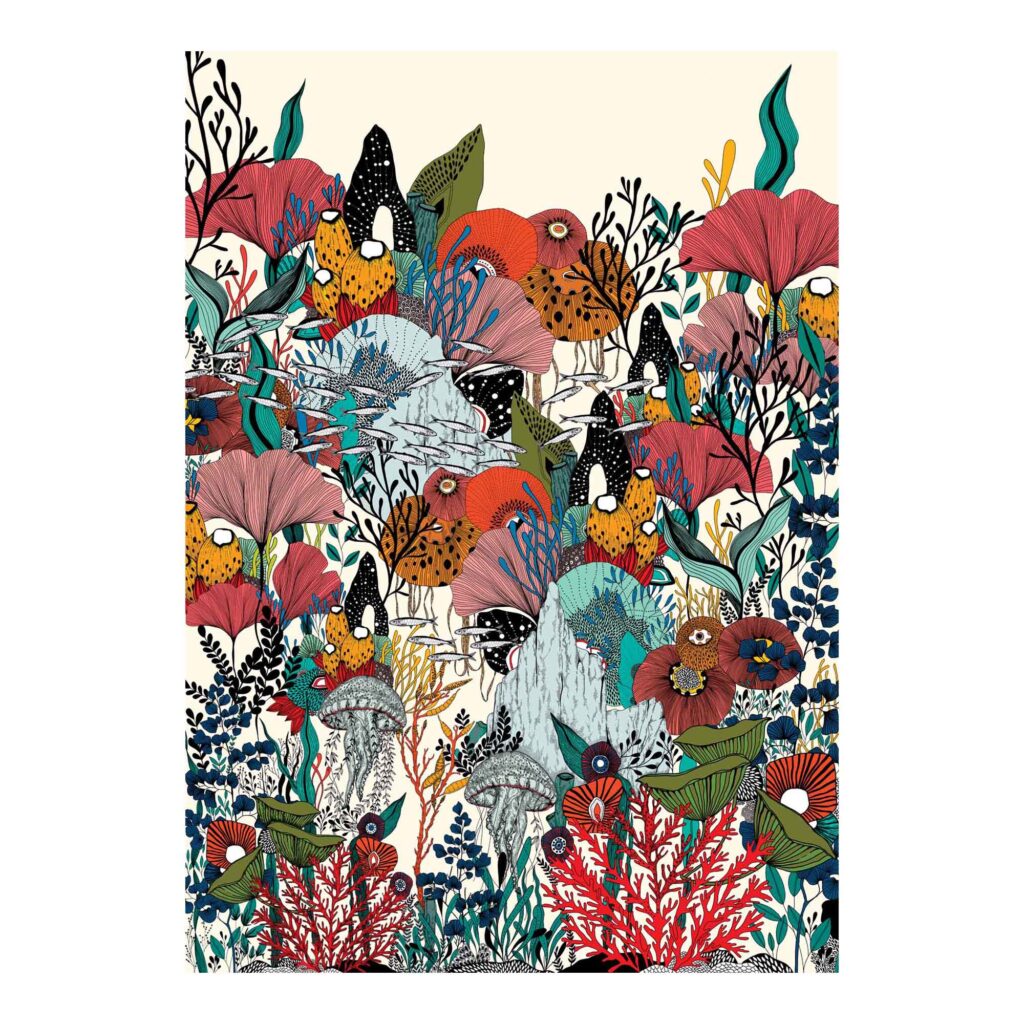 Carte A5 Fresque sous-marine