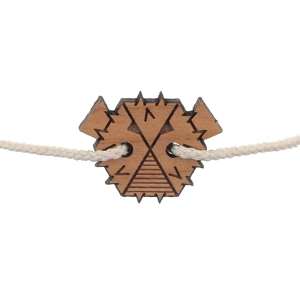 Bracelet bois porc-épic collection Sauvage