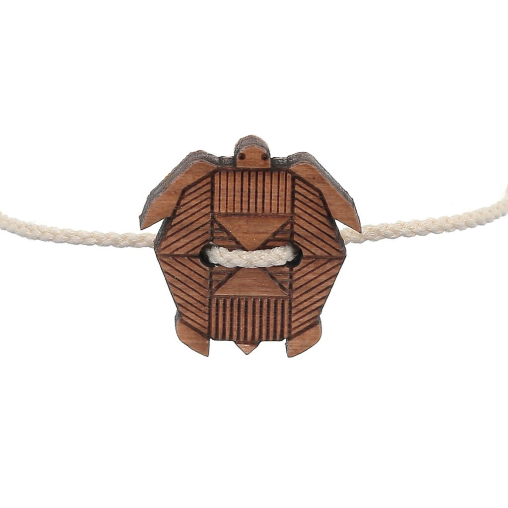 Bracelet bois tortue collection Sauvage