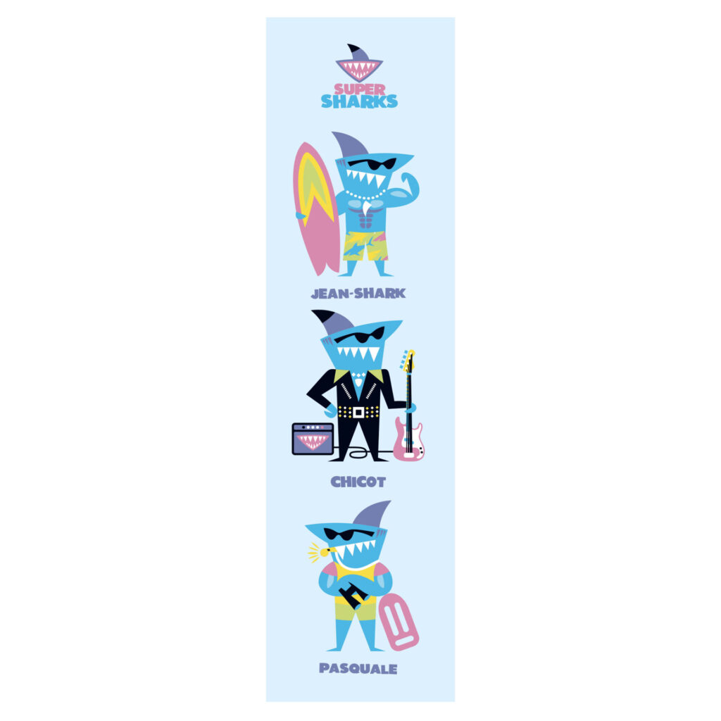 Marque-page Super Sharks