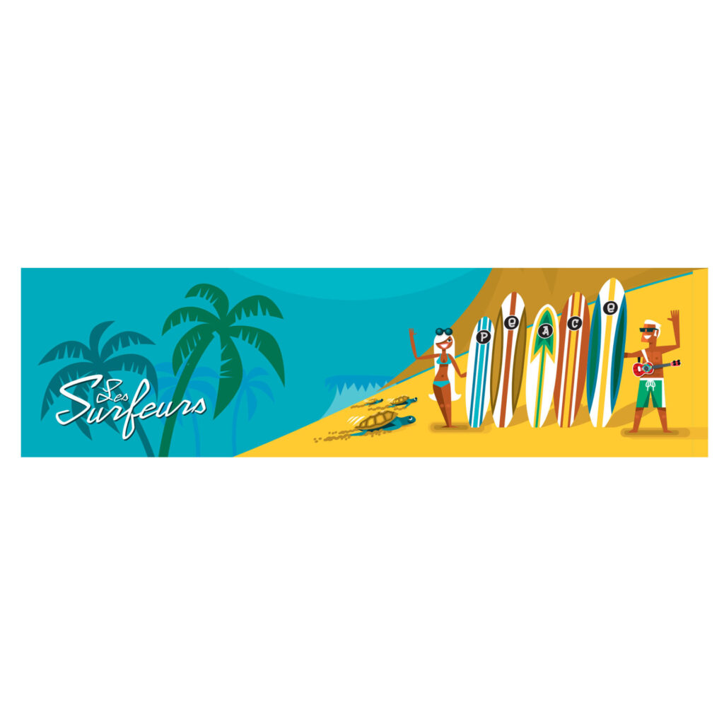 Marque-page Les surfeurs