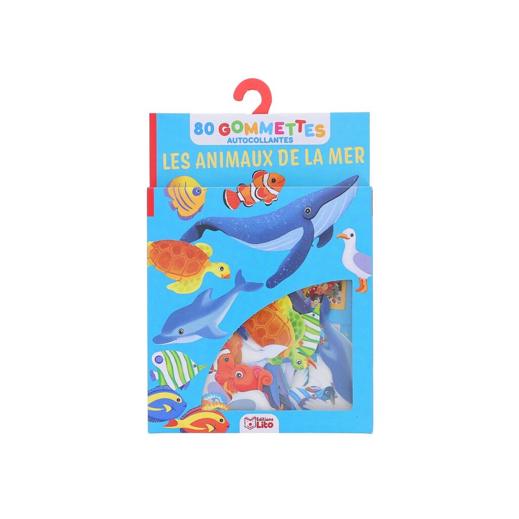 80 gommettes les animaux de la mer