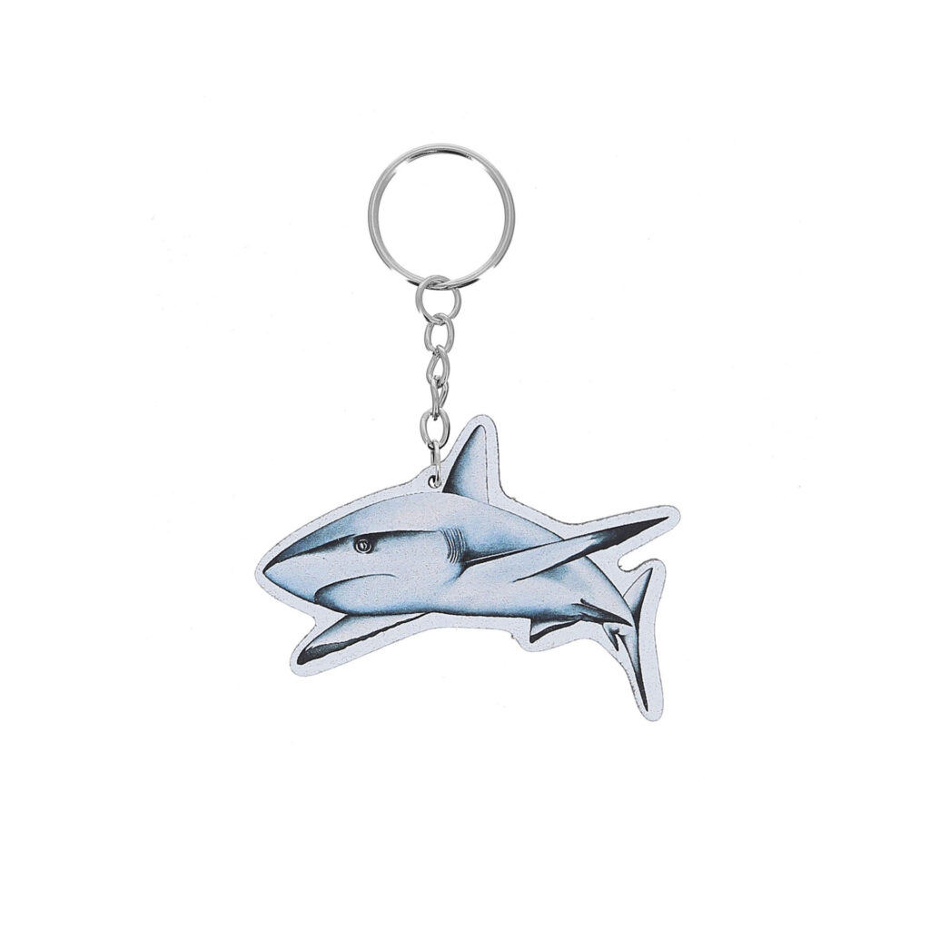 Porte-clés bois requin gris de récif Aquarium La Rochelle