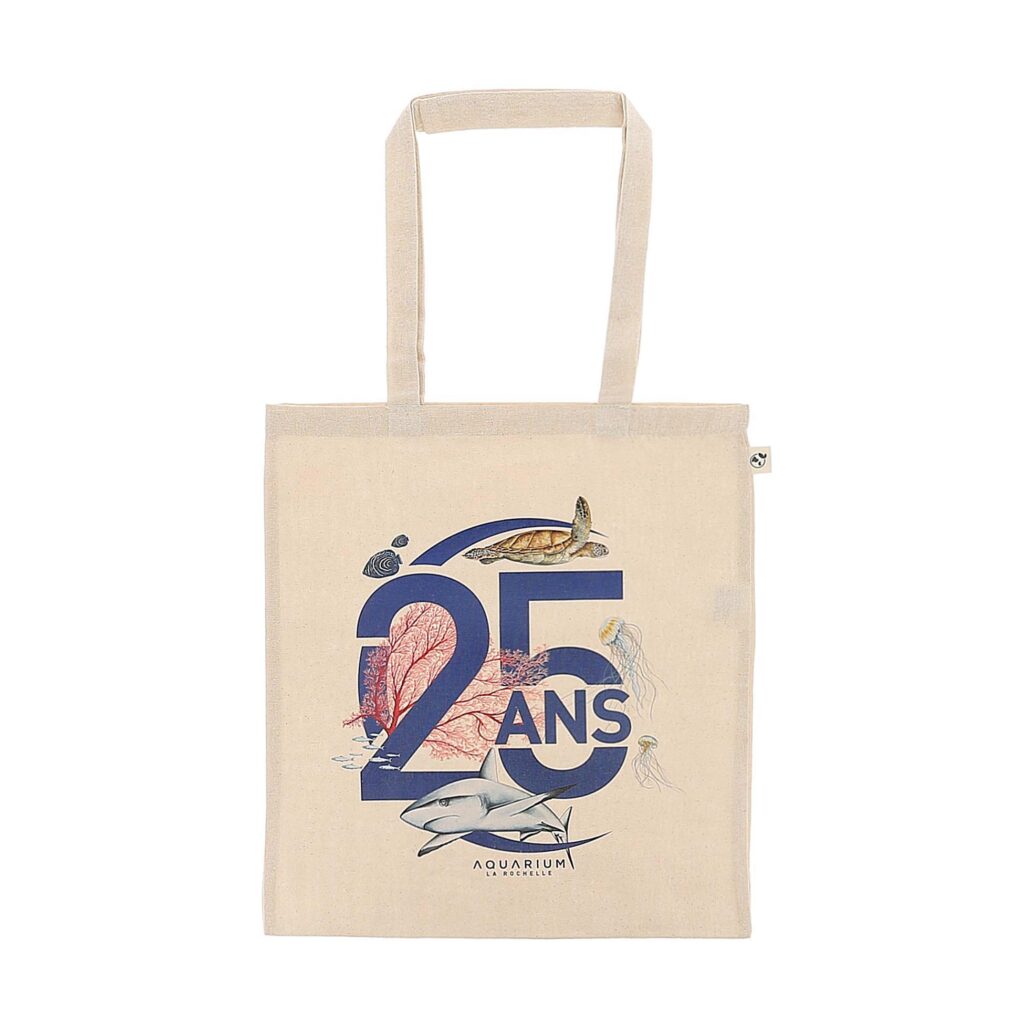 Sac tote bag 25ans Aquarium La Rochelle
